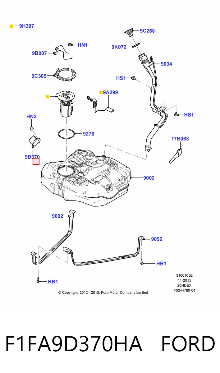 F1FA9D370HA Ford 