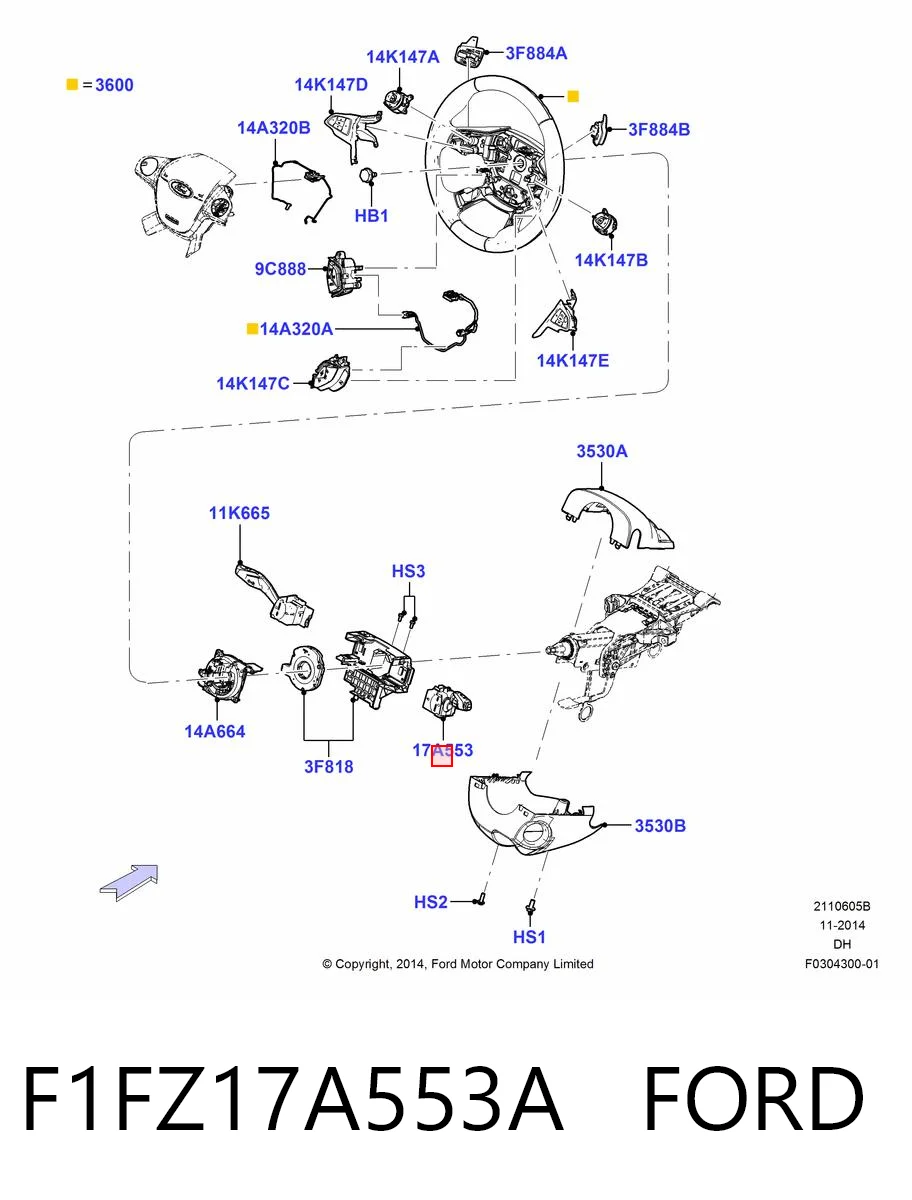 F1FZ17A553A Ford 