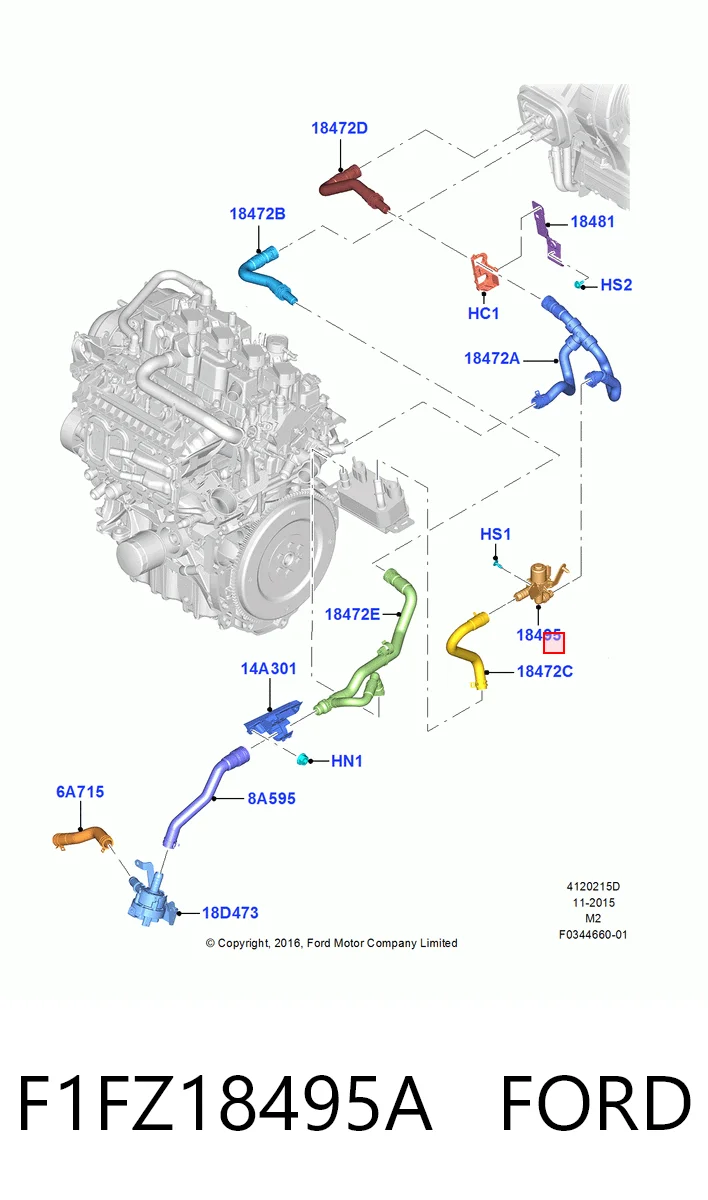 F1FZ18495A Ford 