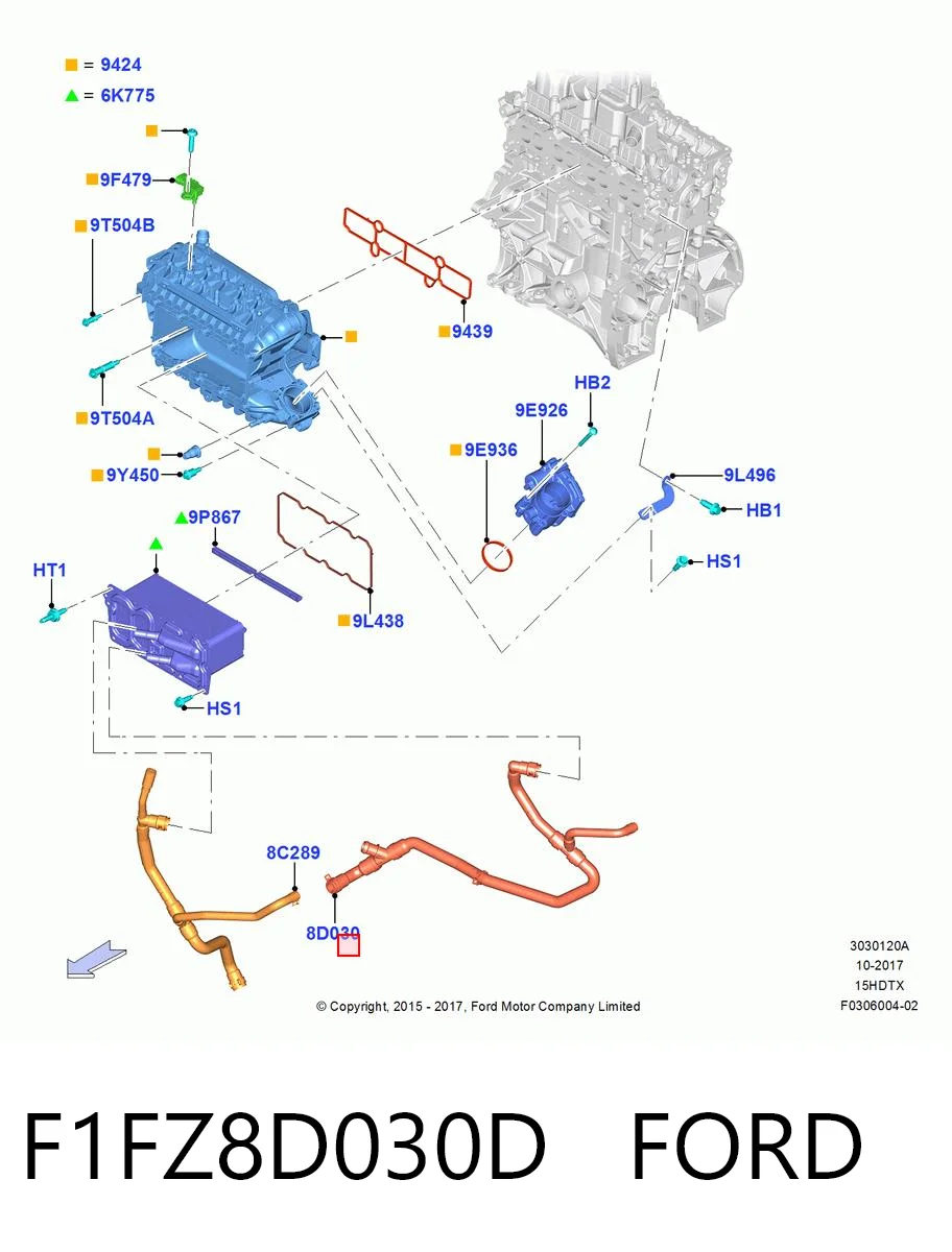 F1FZ8D030D Ford 