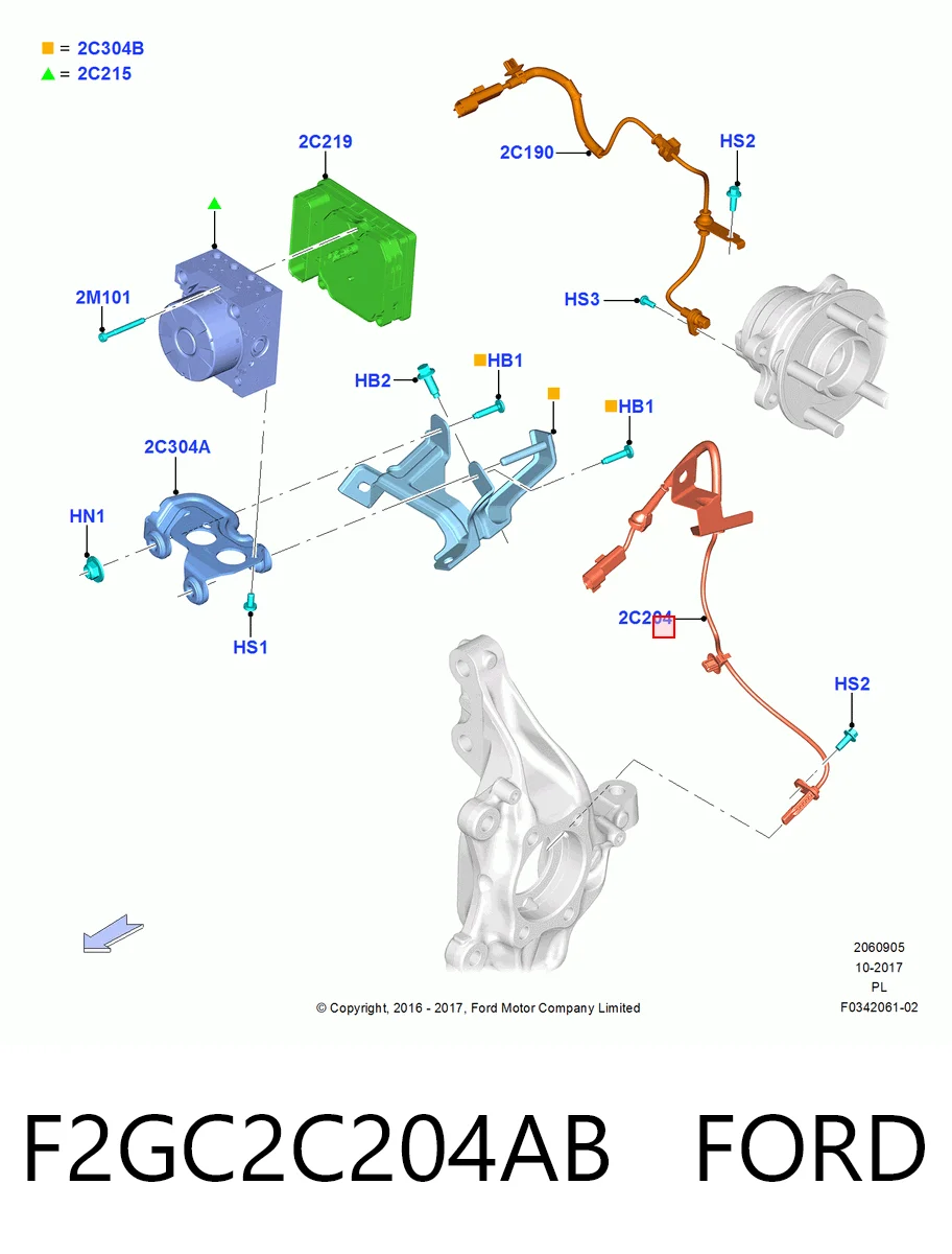 Купити STF2GZ2C204A SAT Сенсор АБС