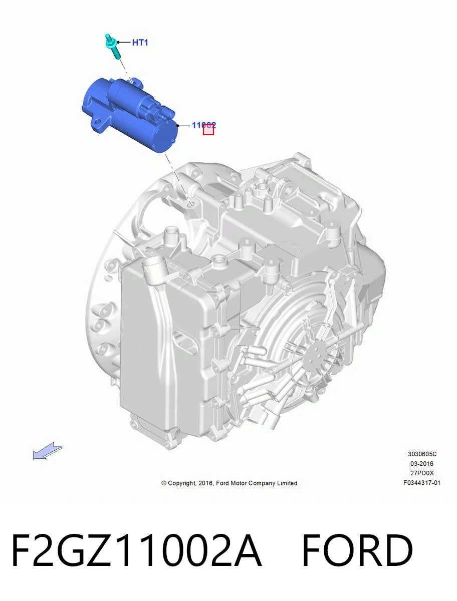 F2GZ11002A Ford Стартер двигуна