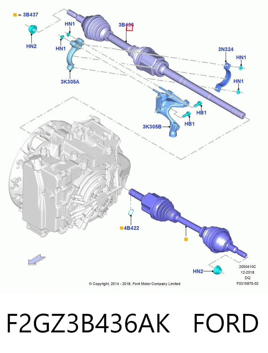 NCV11225 GSP Привід передній правий