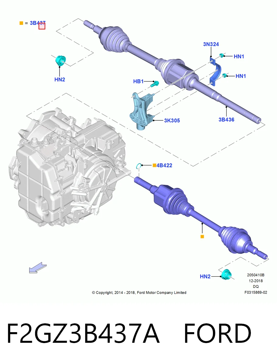 Ліва піввісь FD1192 DAC