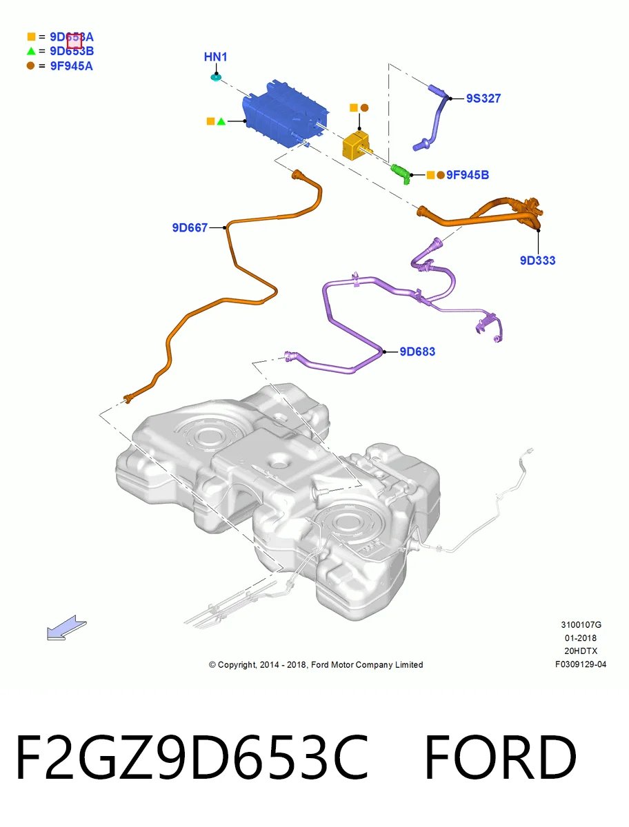 Купити Абсорбер парів Ford Edge II CD539