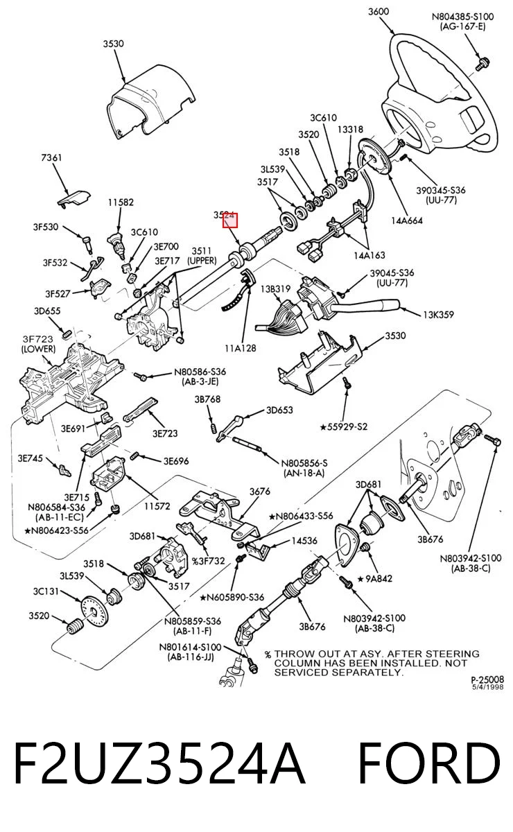 F2UZ3524A Ford 