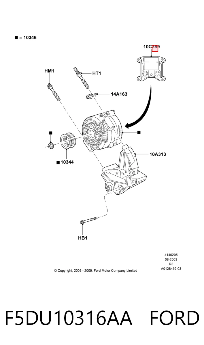 F5DU10316AA Ford Реле-регулятор (напруги)