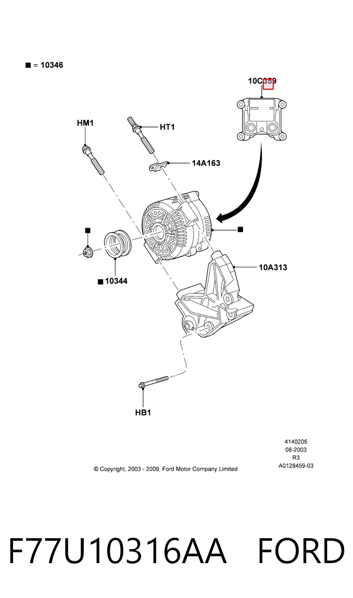 F77U10316AA Ford Реле-регулятор (напруги)