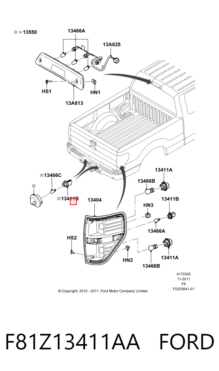 F81Z13411AA Ford 