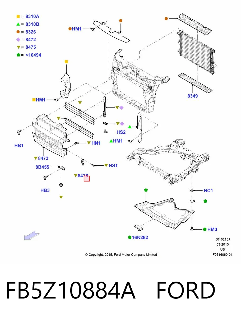 FB5Z10884A Ford 