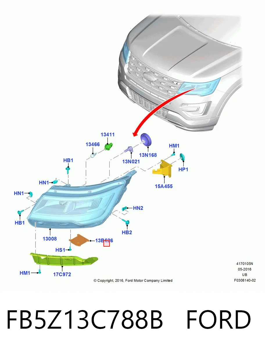 FB5Z13C788B Ford 