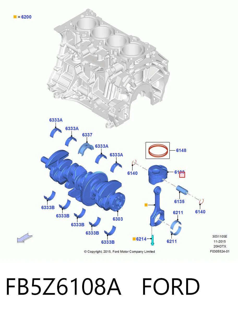 FB5Z6108A Ford 