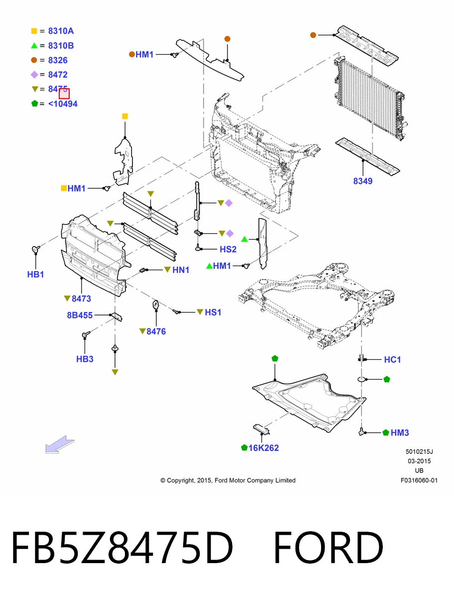 Жалюзі радіатора FPS 2833201