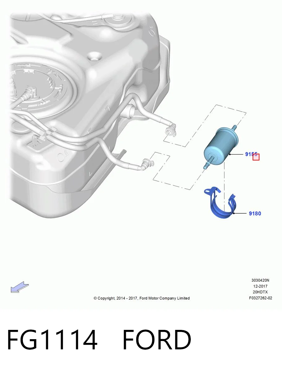 FG1114 Ford Фільтр палива