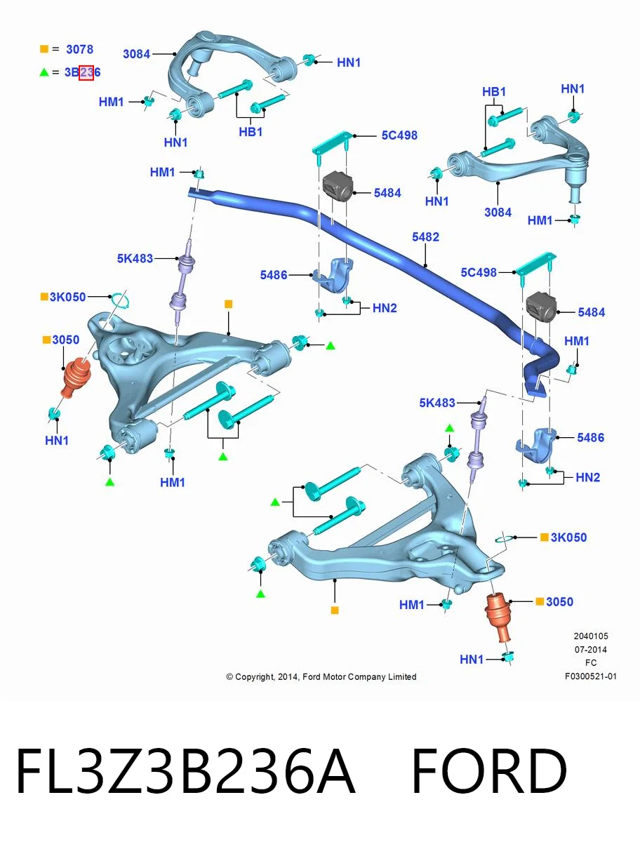 FL3Z3B236A Ford 