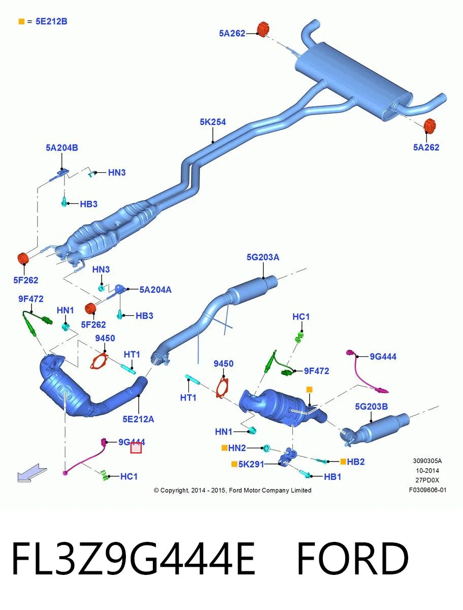 FL3Z9G444E Ford 