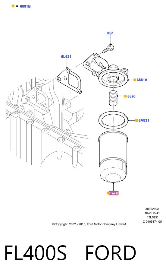 FL400S Ford Фільтр масла