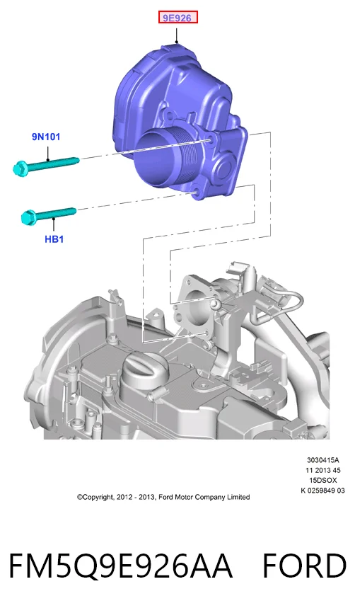 Заслінка повітряна General Motors 93480641