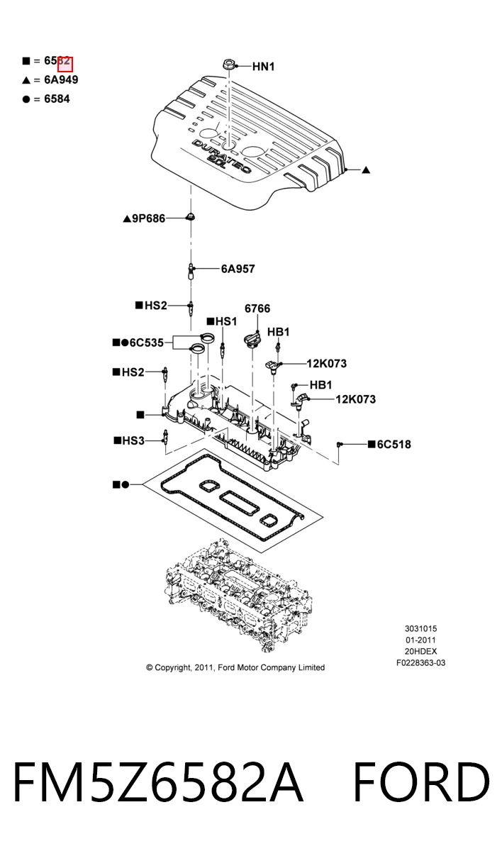 FM5Z6582A Ford 