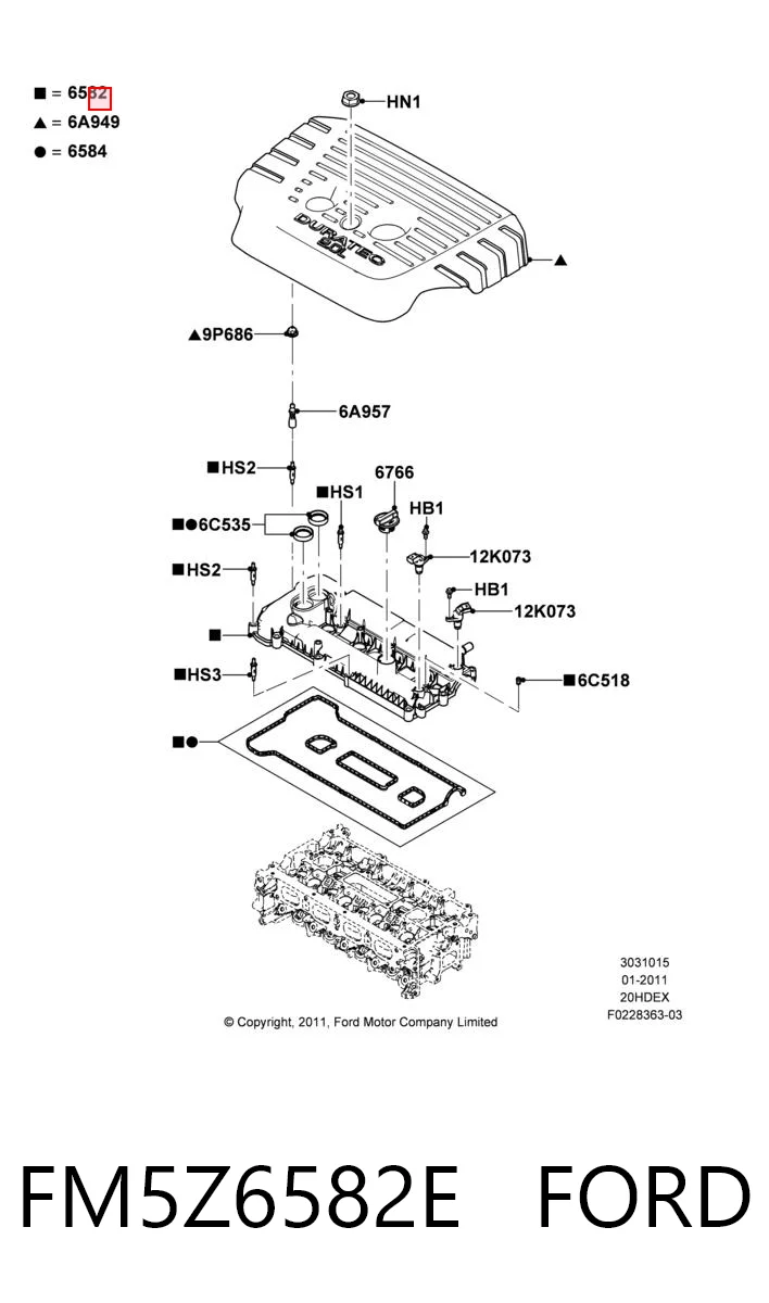 FM5Z6582E Ford 