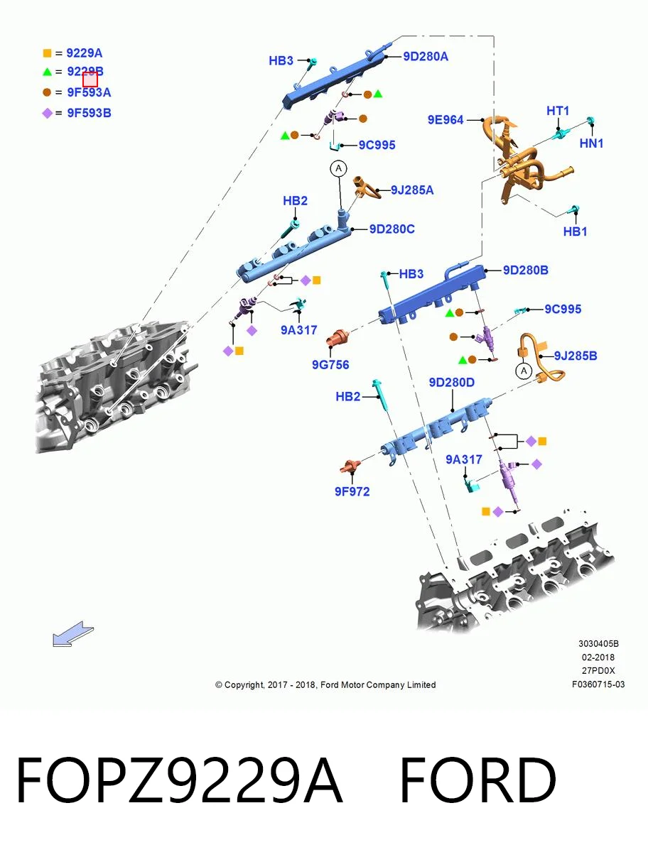 FOPZ9229A Ford Кільце інжектора
