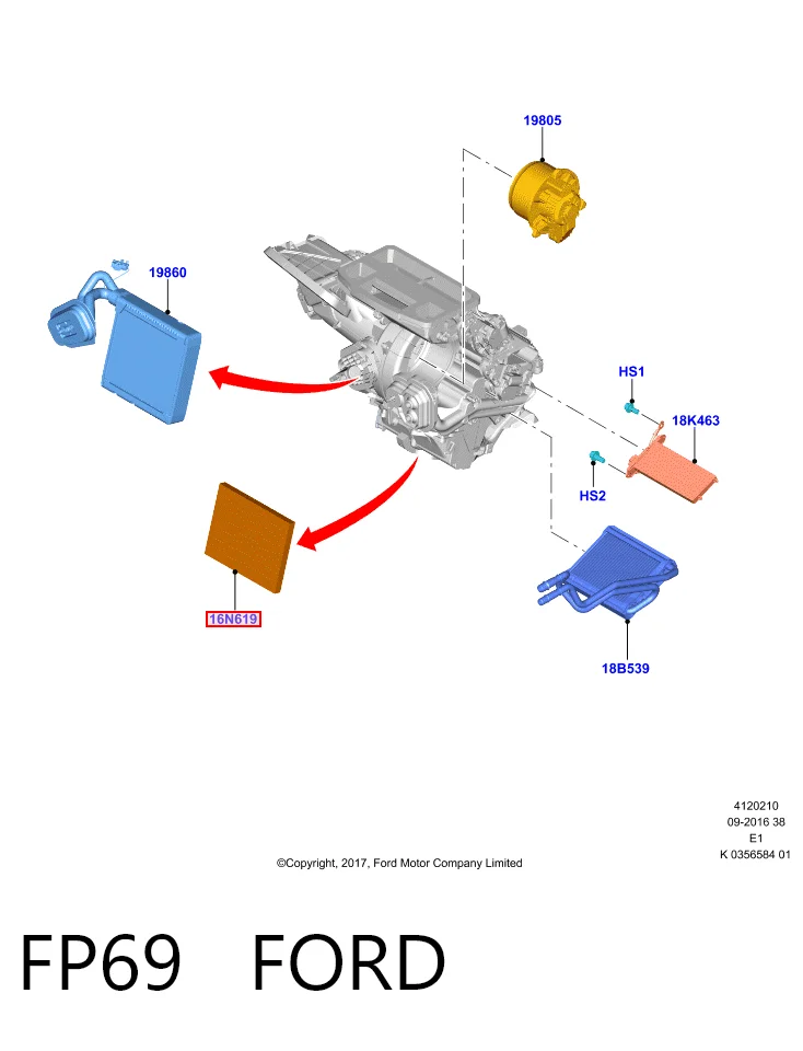 FP69 Ford Внутрішньосалонний фільтр