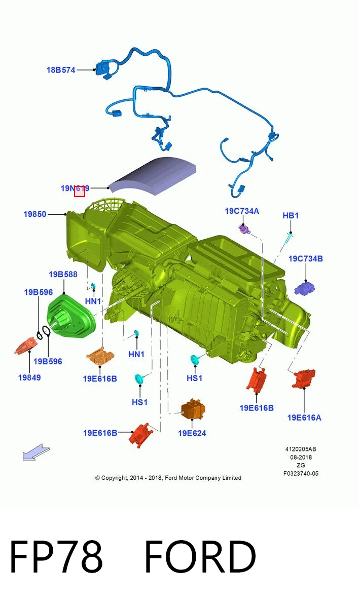 FP78 Ford Внутрішньосалонний фільтр