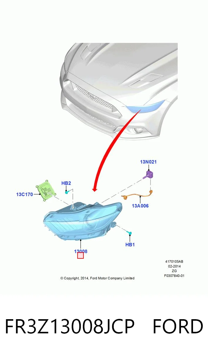 FR3Z13008JCP Ford 