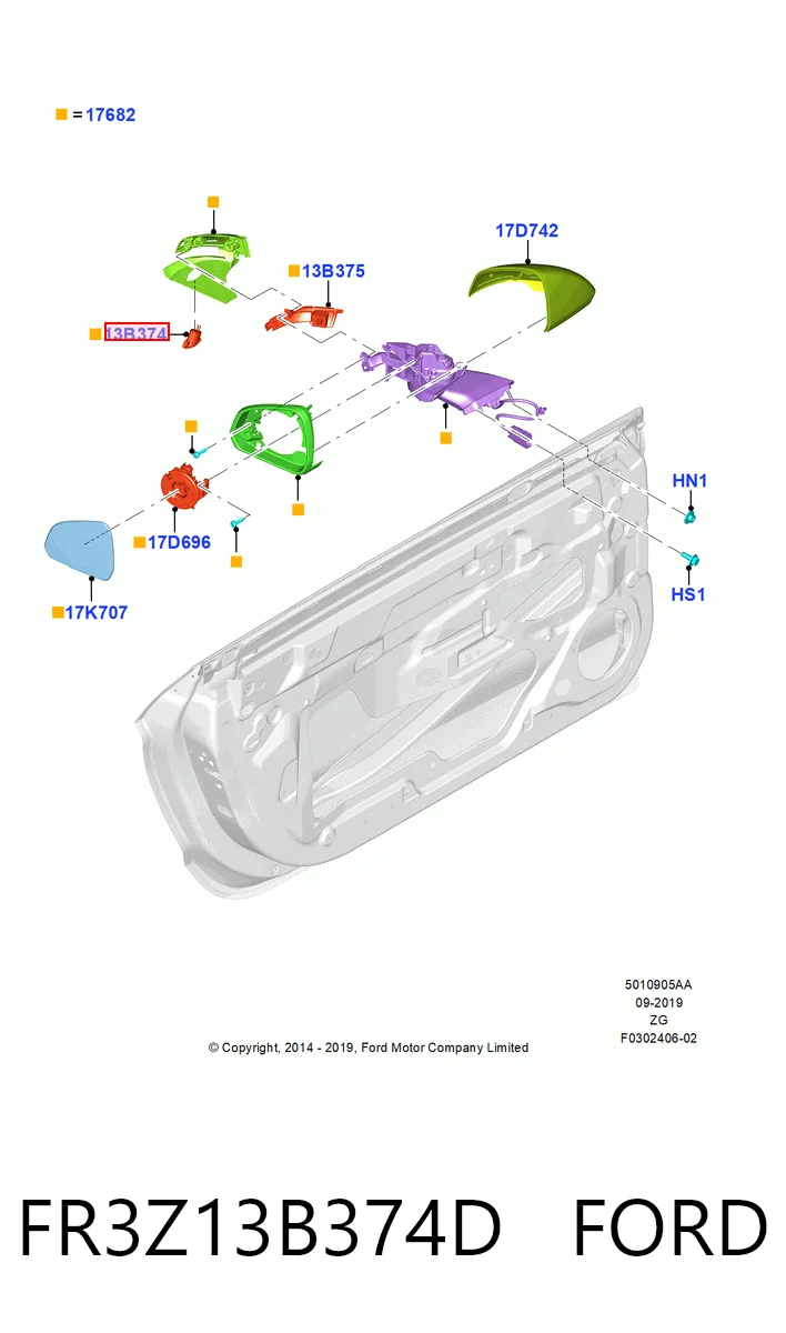 FR3Z13B374D Ford 