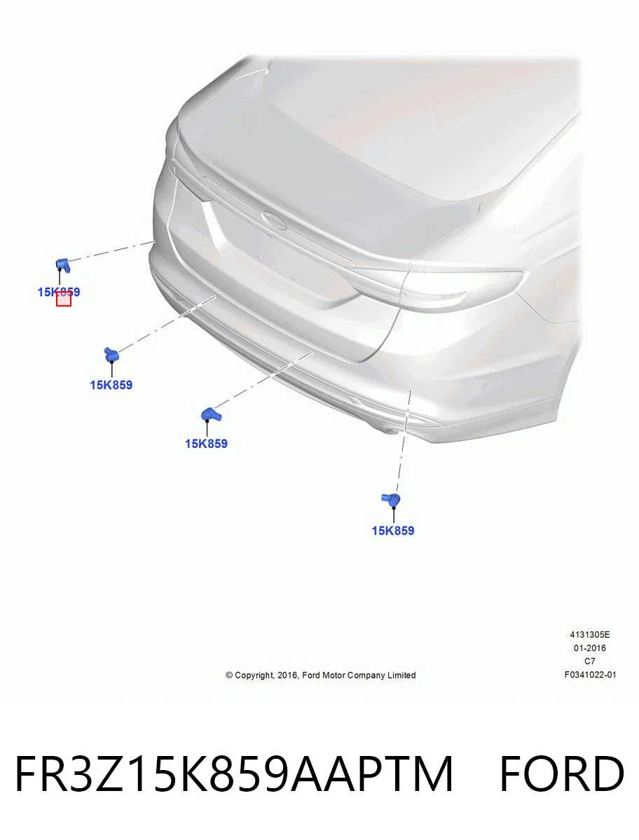 FR3Z15K859AAPTM Ford Акустична паркувальна система
