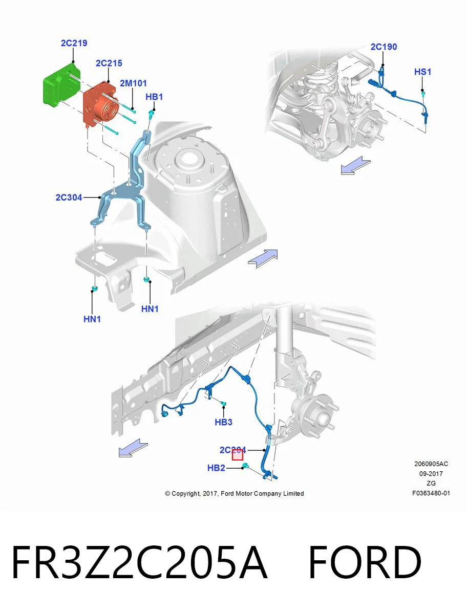 FR3Z2C205A Ford 