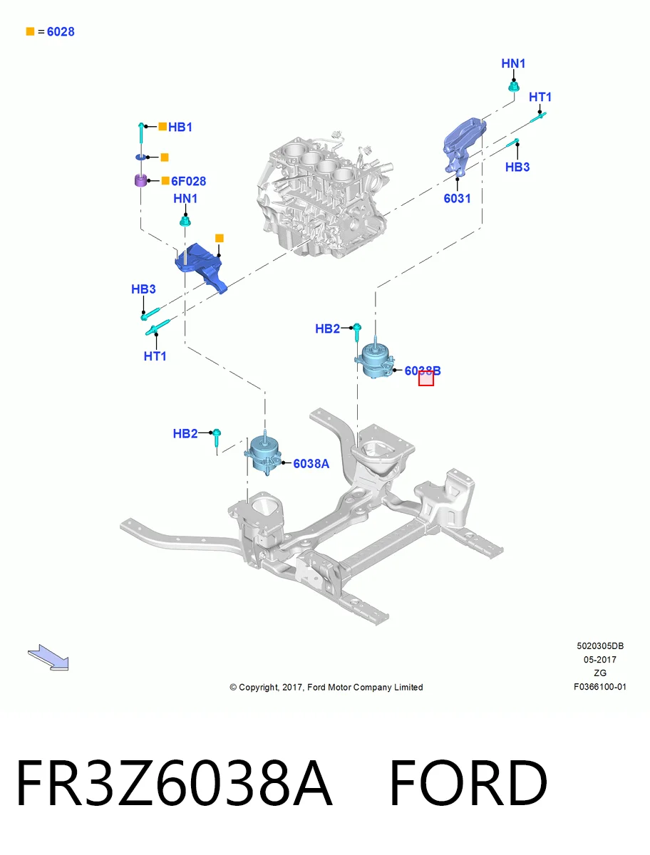 FR3Z6038A Ford 