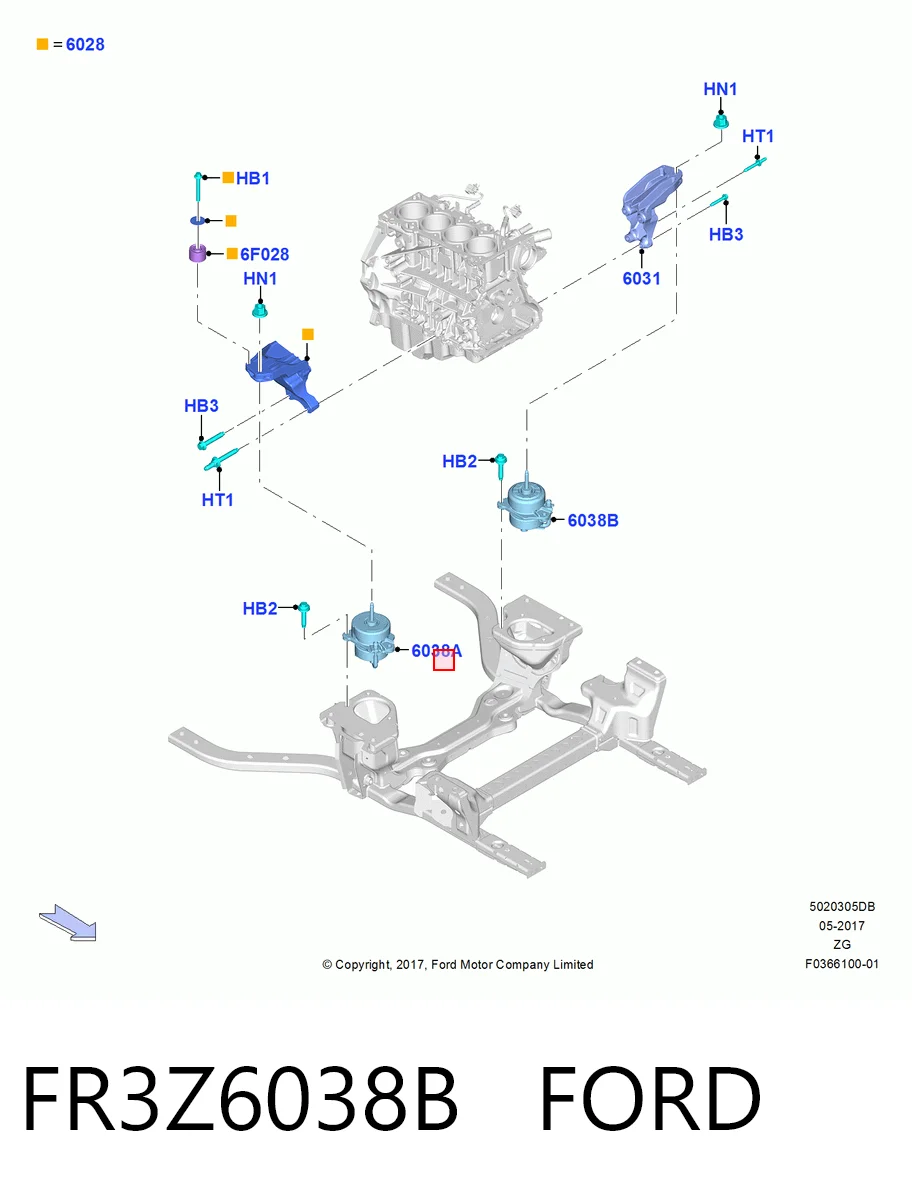 FR3Z6038B Ford 
