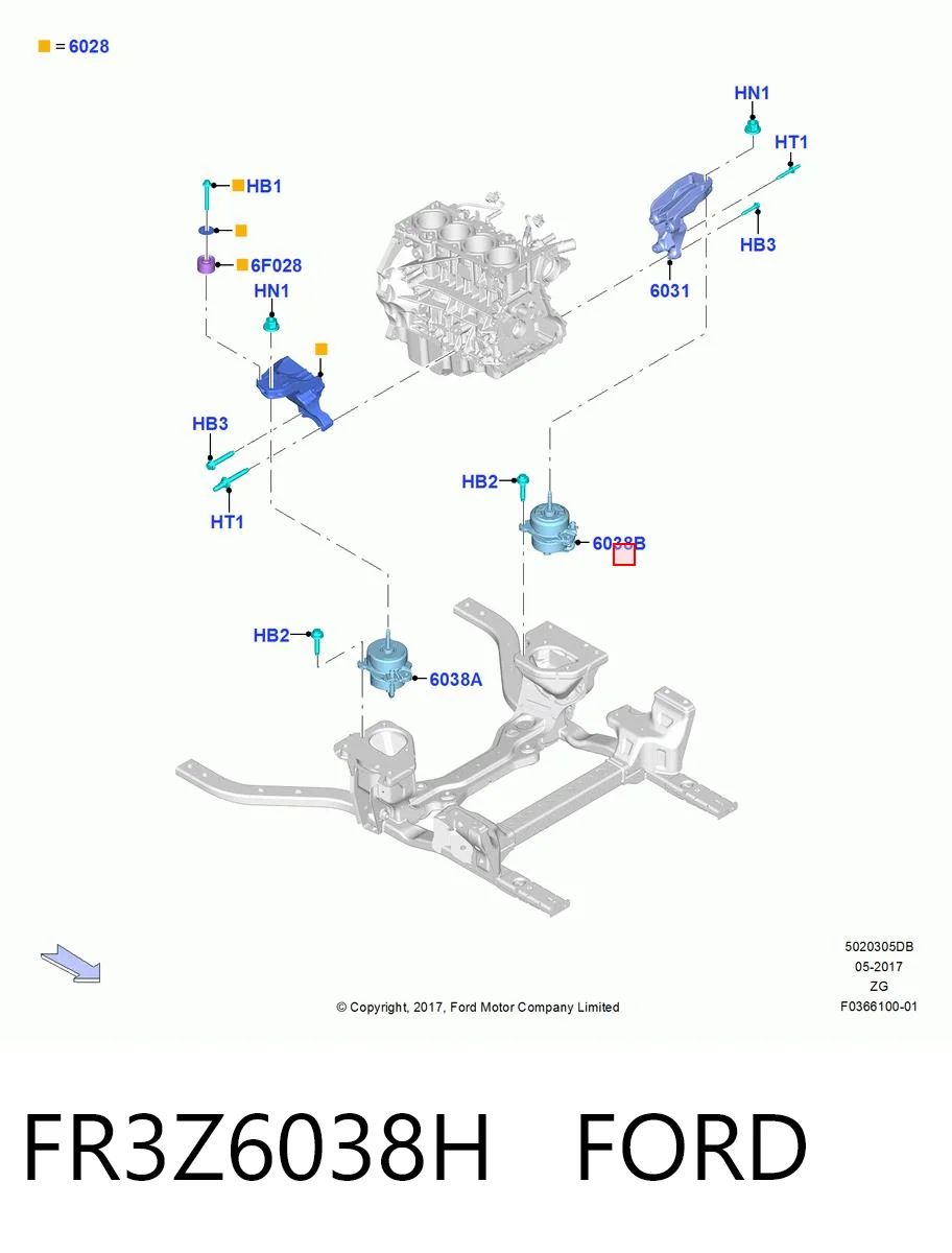 FR3Z6038H Ford 