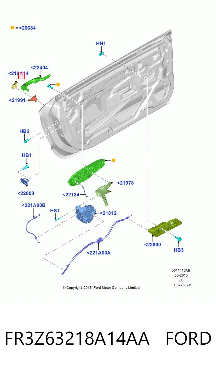 FR3Z63218A14AA Ford 
