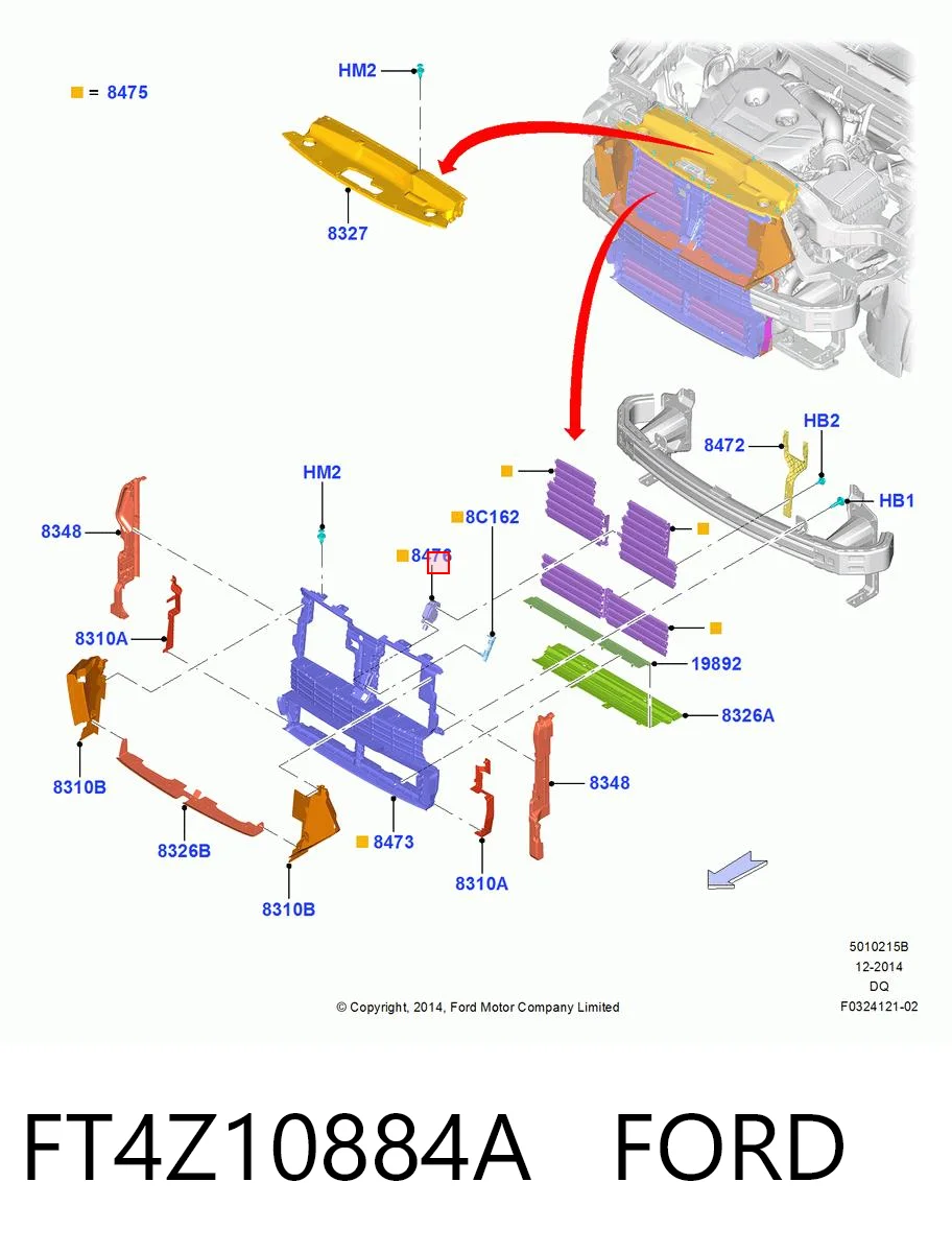 FT4Z10884A Ford 