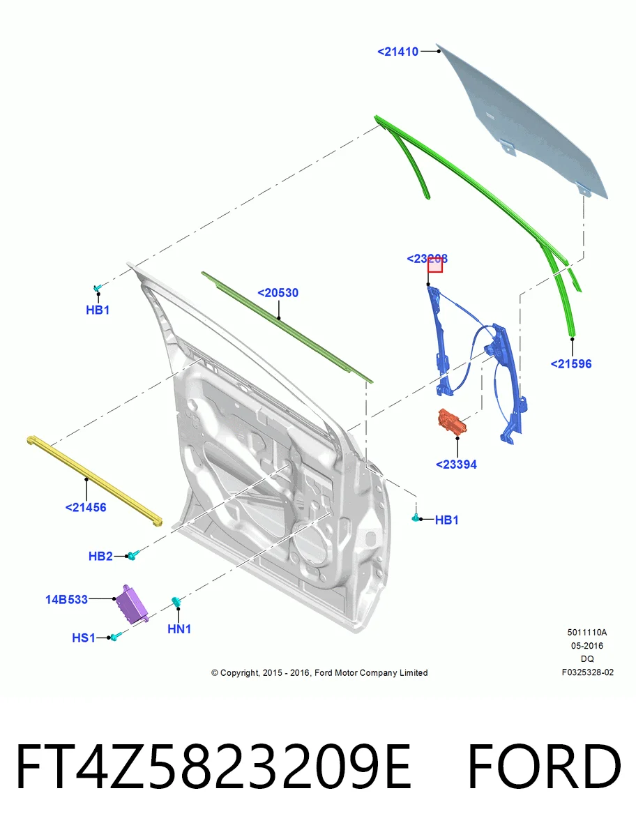 Купити Склопідйомник передньої лівої двері Ford Edge II CD539