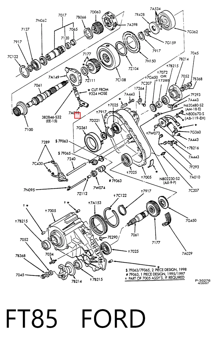 FT85 Ford Масло в коробку автомат