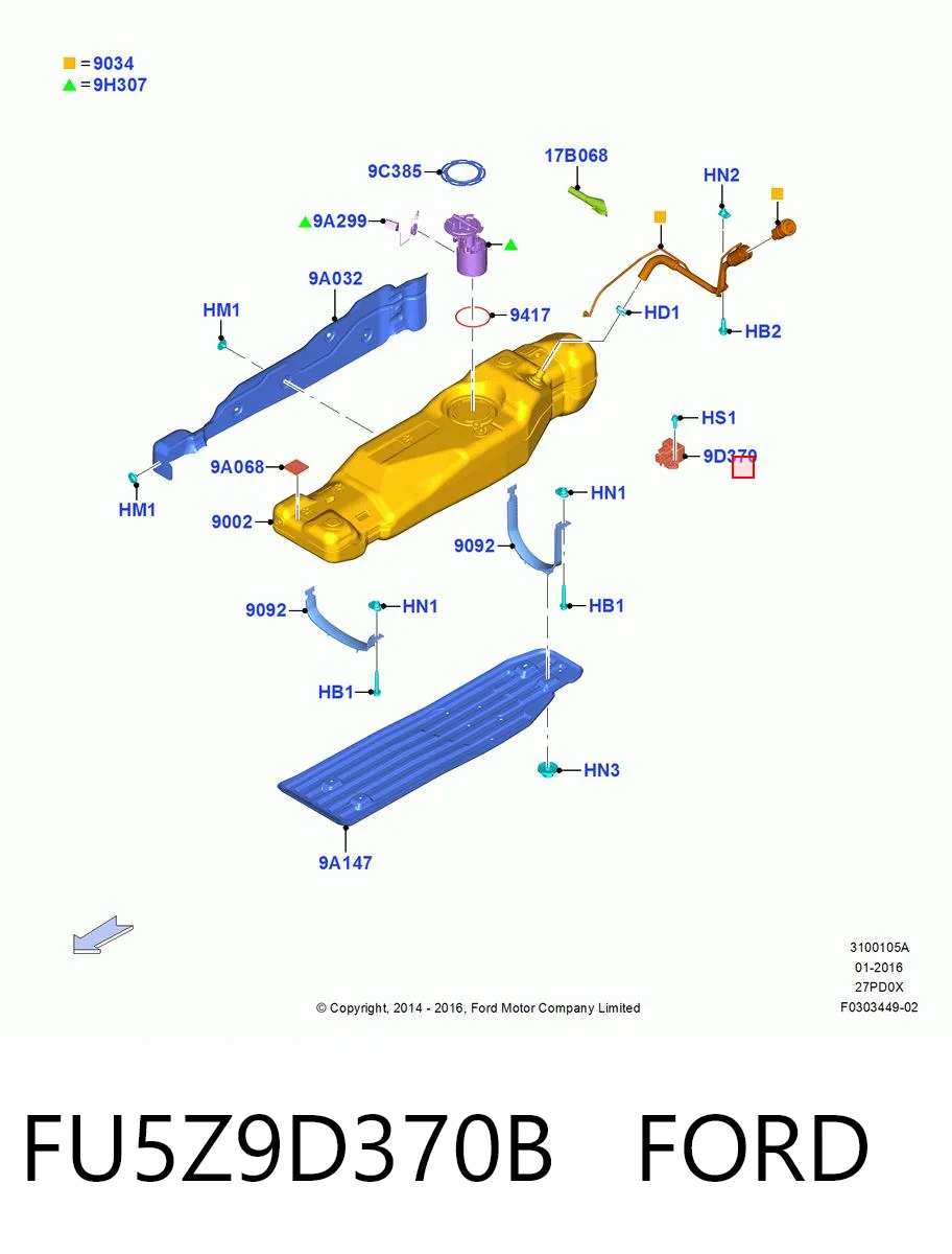 FU5Z9D370B Ford 