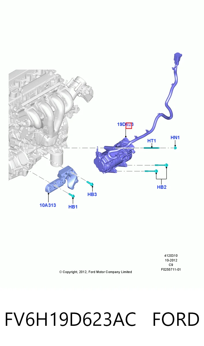 FV6H19D623AC Ford Компресор холодоагенту