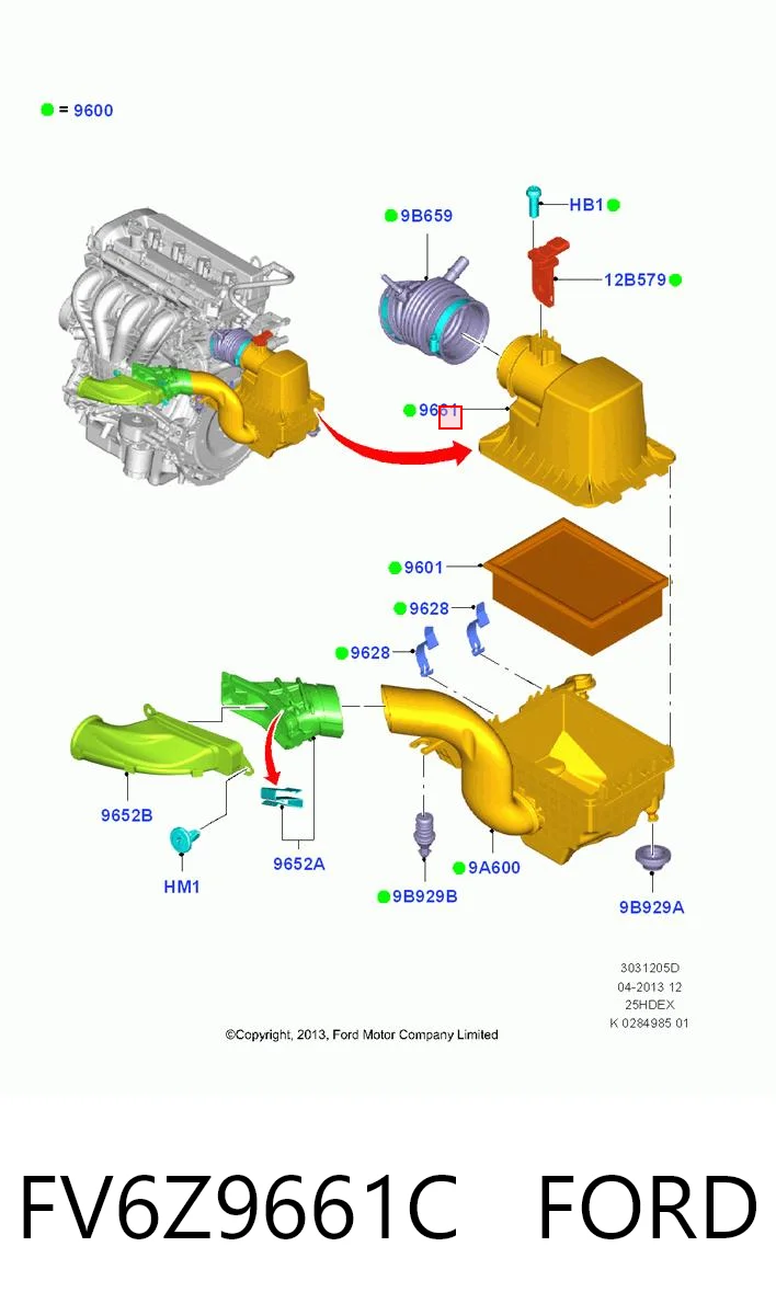 FV6Z9661C Ford
