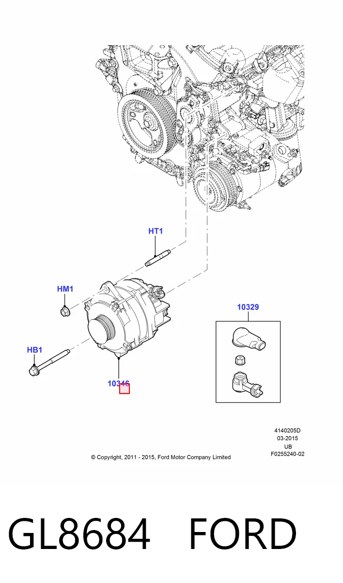 GL8684 Ford Авто генератор