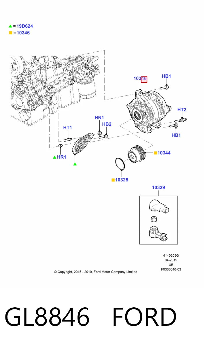 GL8846 Ford Авто генератор