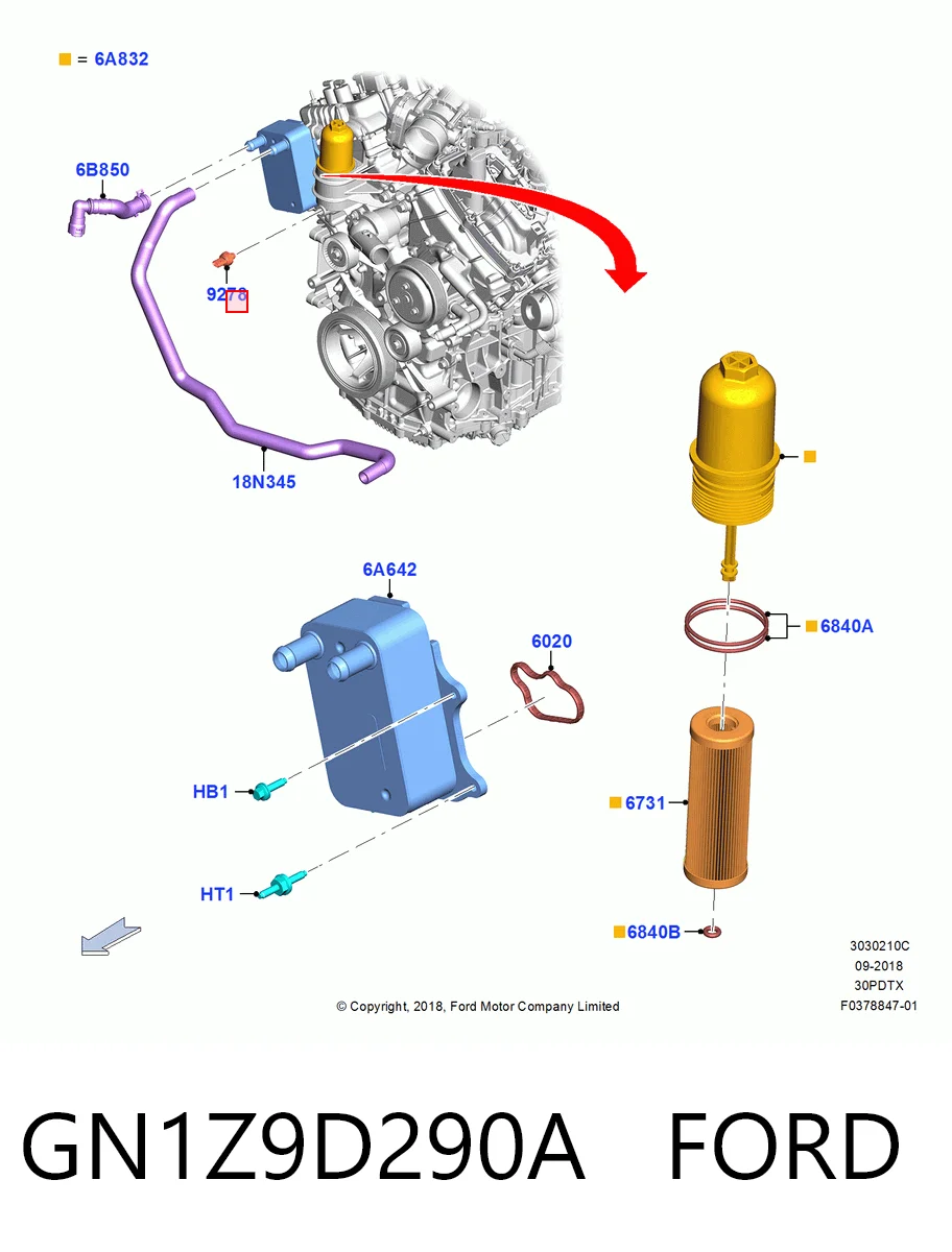  Датчик тиску масла Ford Focus 4