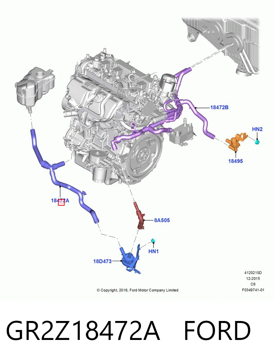 GR2Z18472A Ford 