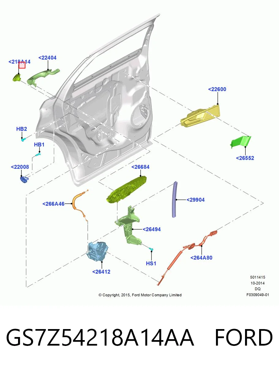 GS7Z54218A14AA Ford 