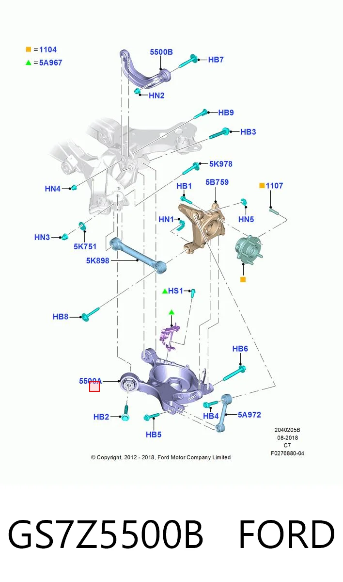 Купити RK643656 Moog Важіль задньої підвіски нижній, лівий