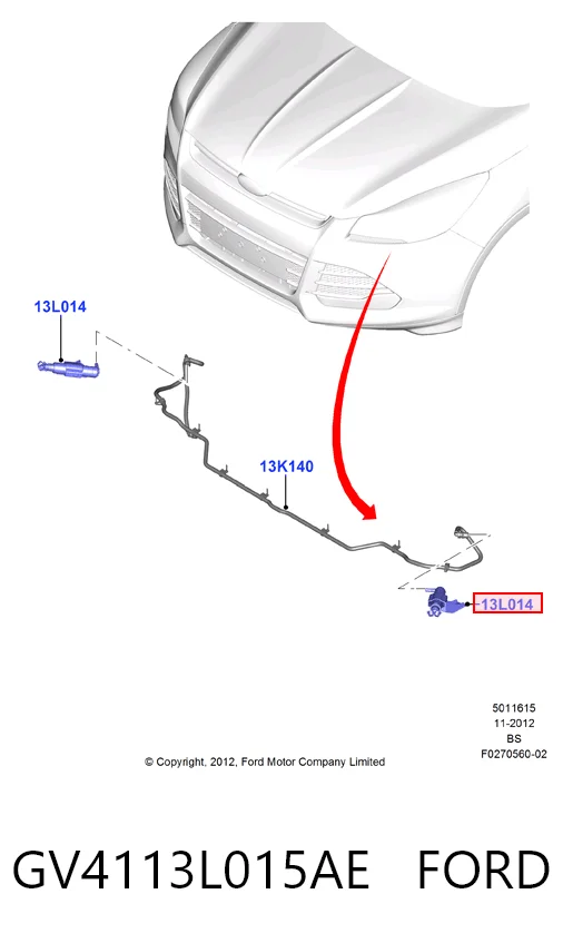 GV4113L015AE Ford 