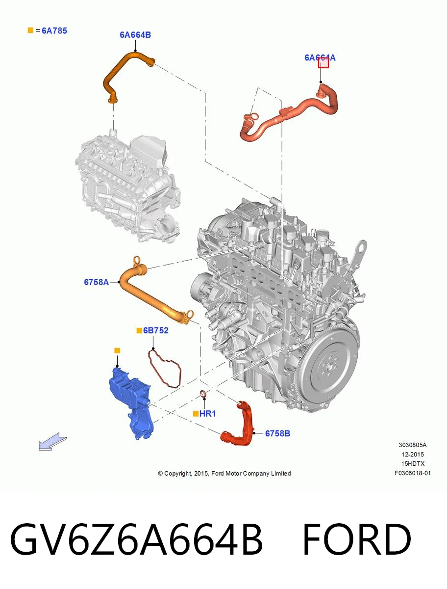 GV6Z6A664B Ford 