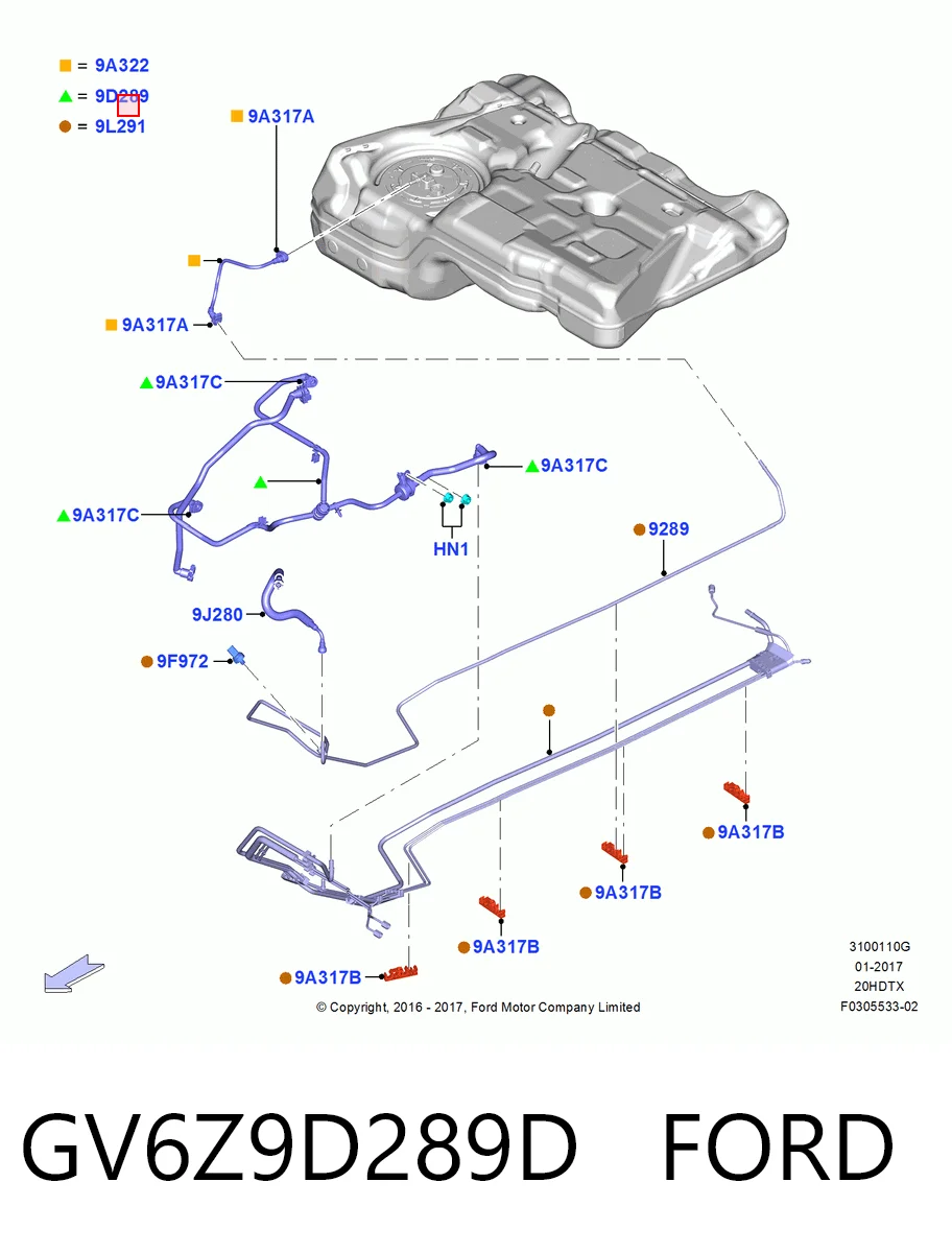 GV6Z9D289D Ford 